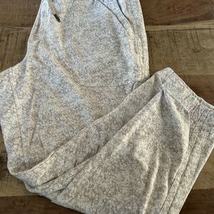 Athleta Cream Track Pants